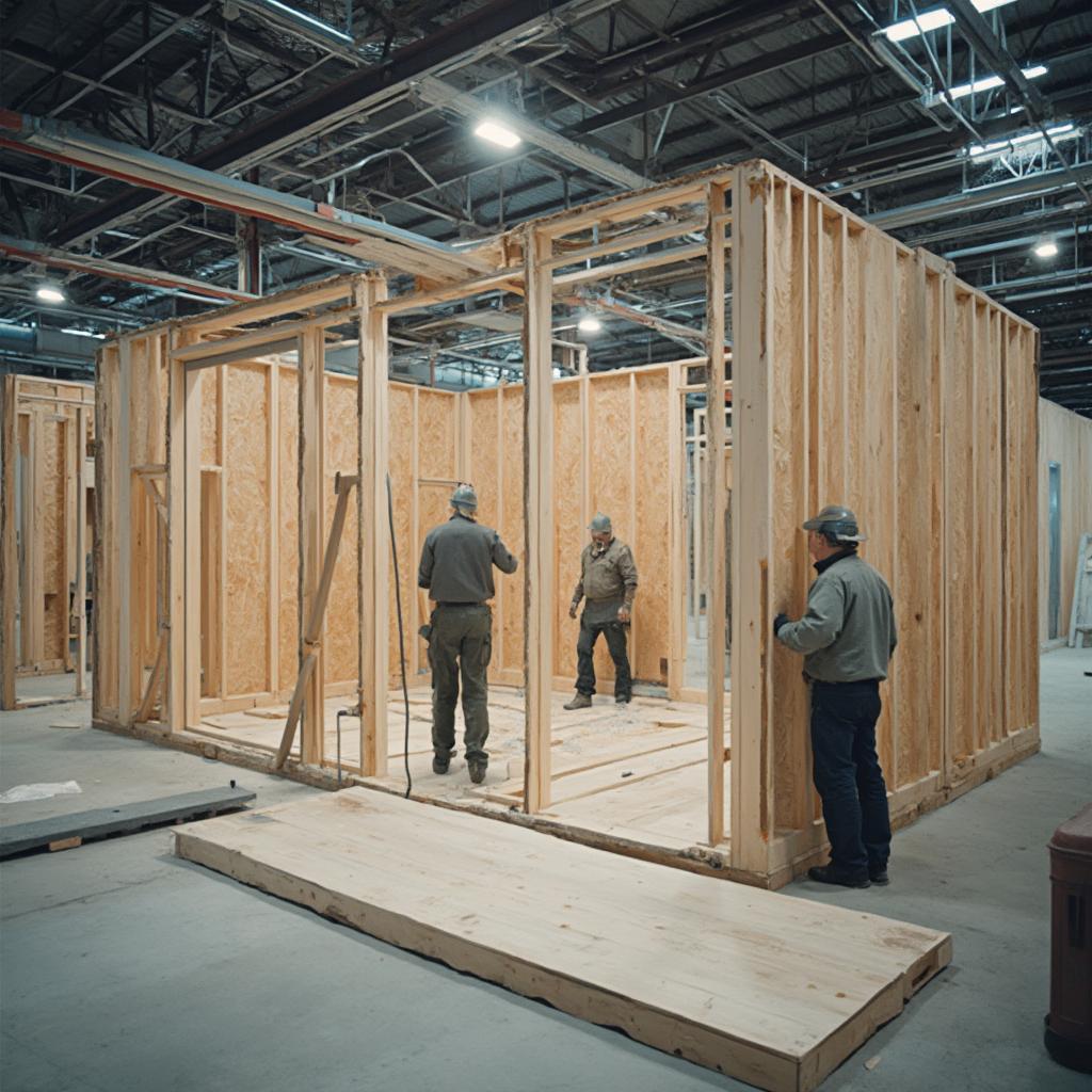 Modular Home Factory Construction