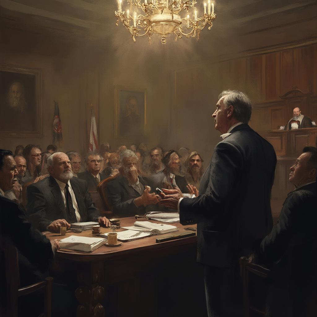 Netflix lawyer shows courtroom drama scene