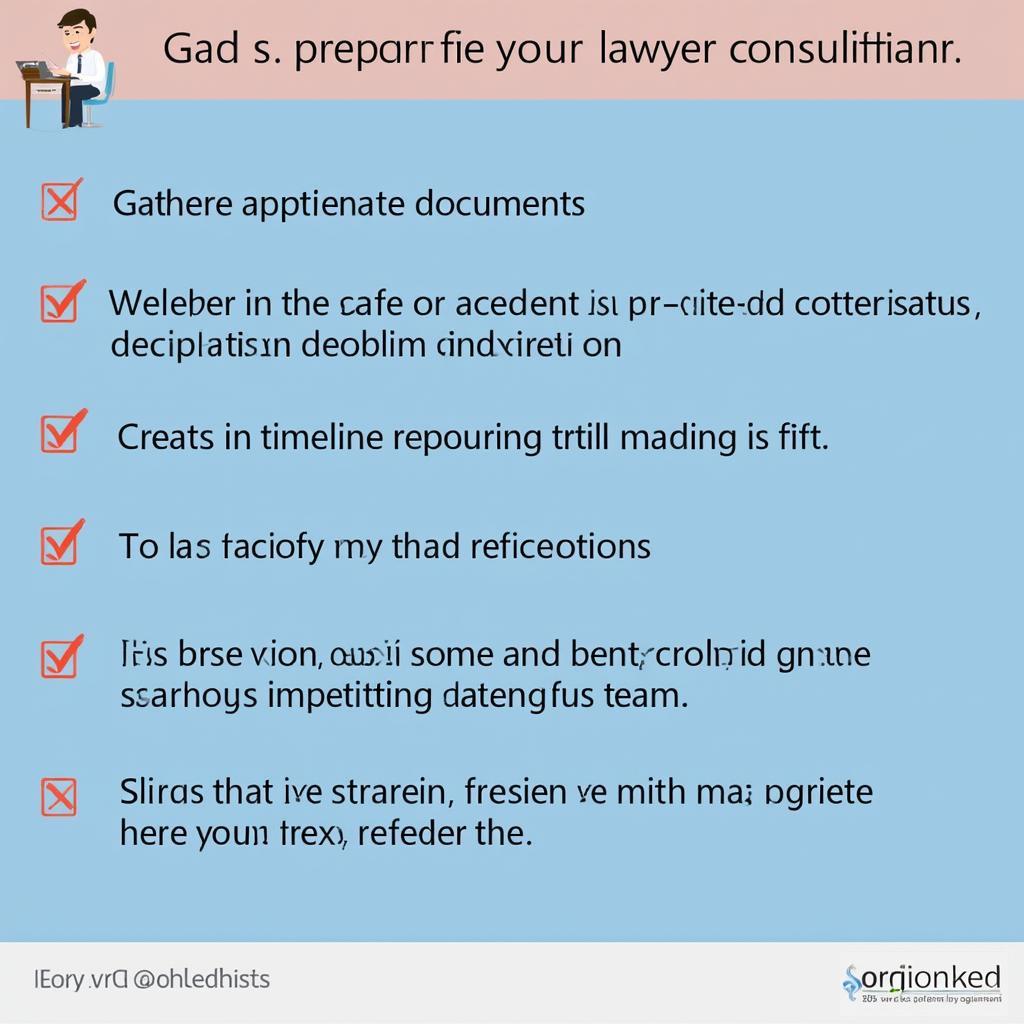 Preparing for a Lawyer Consultation Checklist