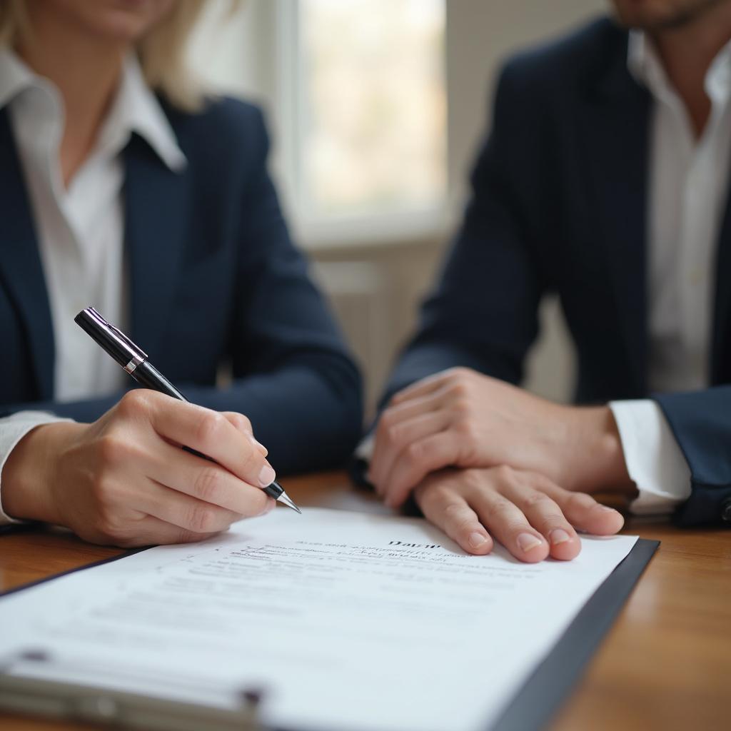 Signing Agreement with Disability Lawyer